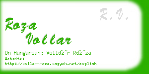 roza vollar business card